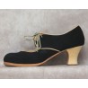 Tientos 39,5 A Ante Negro Semicarrete Barnizado R. Beige