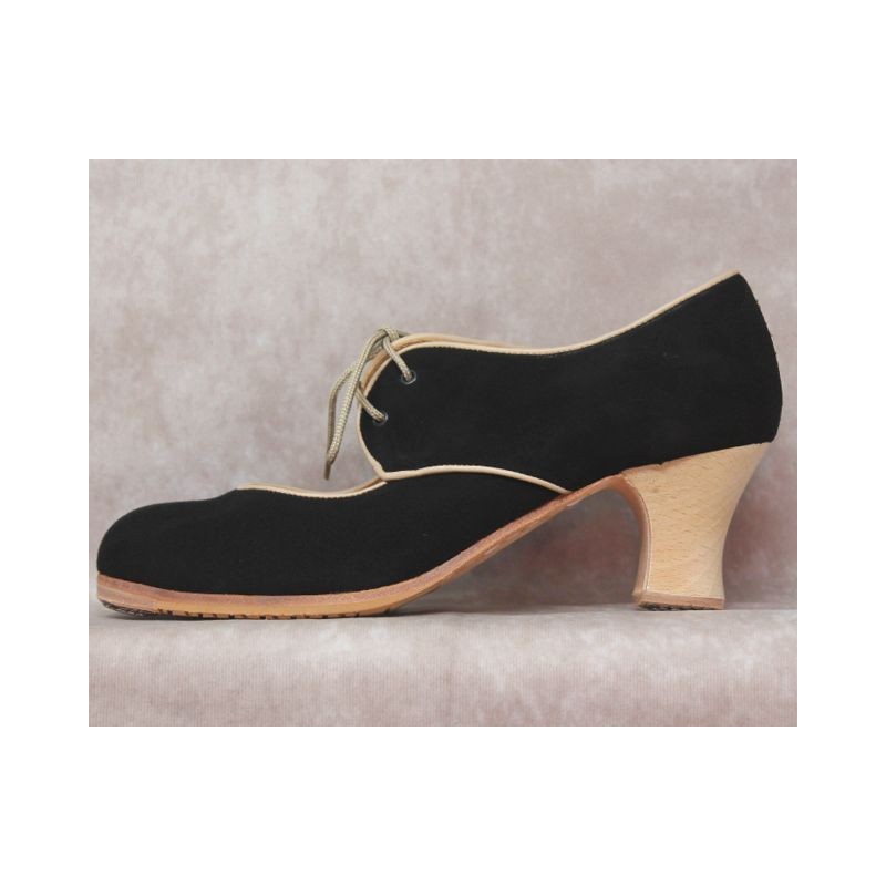 Tientos 39 A Ante Negro Semicarrete Barnizado R. Beige
