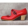 Soleá 40 A Leather Rojo Cubano Barnizado Collarín/Correa Patent Leather