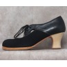 Alegrías 36,5 A Suede Negro Semicarrete Barnizado Atrás Leather