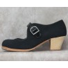 Soleá 36 A Suede Negro Cubano Barnizado Correa Patent Leather