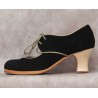 Tientos 35,5 A Suede Negro Semicarrete Barnizado R. Beige
