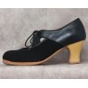 Alegrías 35 A Suede Negro Semicarrete Barnizado Atrás Leather