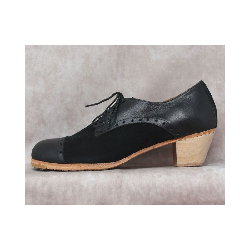 Antonio 38 A Suede Negro Caballero 5cm Barnizado Adornos Leather