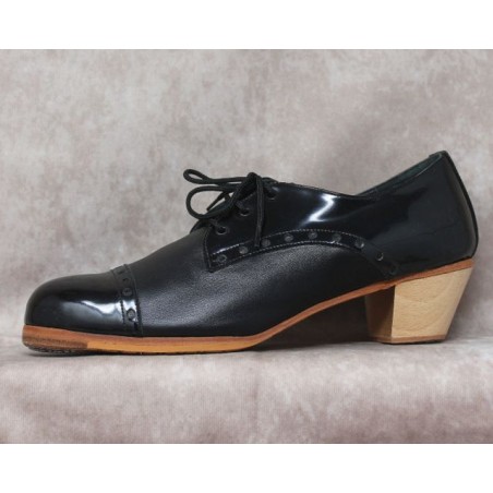 Antonio 43 A Piel Negro Caballero 5cm Barnizado Adornos Charol