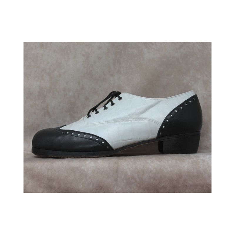 Cordobés 40 A Coco Blanco Modelo B 3cm Teñido Negro Adornos Leather Negro