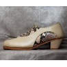 Luís 41 A Leather Beige Cubano Barnizado Adornos Serpiente 36