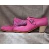 Soleá 39 A Nubuck Rosa Cubano Barnizado Interior Charlot Fucsia