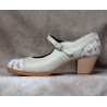Valencia 37 A Piel Gris Perla Cubano Barnizado Adorno Fantasía Mariposas