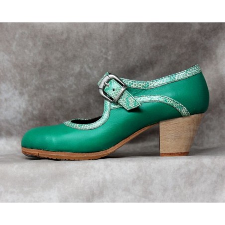 Caña 36 A Leather Esmeralda Cubano Barnizado Adorno Serpiente Verde
