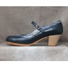 Triana 40,5 A Piel Navy Cubano Barnizado Adorno Fantasía
