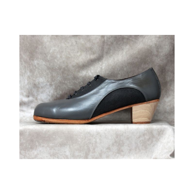 Luís 41 A Leather Gris Oscuro Cubano Barnizado Adorno Fantasía Gris