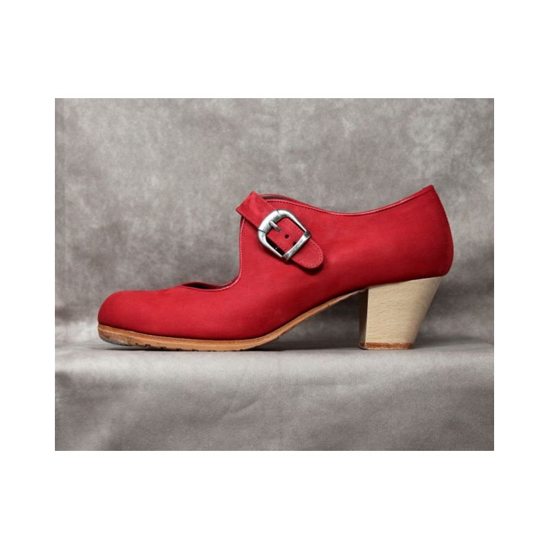 Soleá 39 A Nubuck Rojo Cubano Barnizado