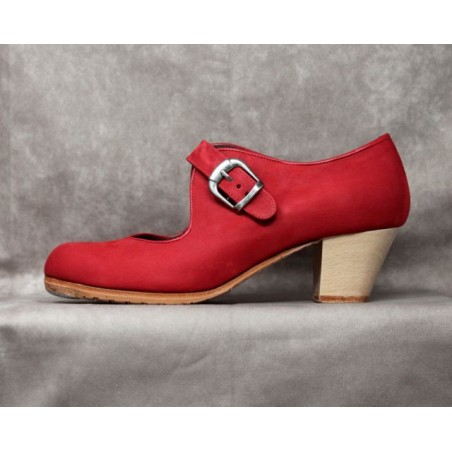Soleá 39 A Nubuck Rojo Cubano Barnizado