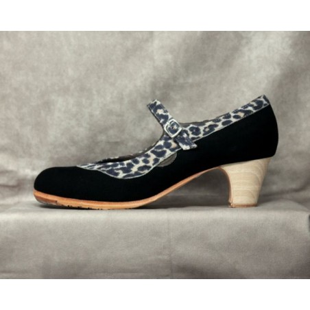 Triana 40,5 A Suene Negro Clásico Banirzado Adorno Animal Print