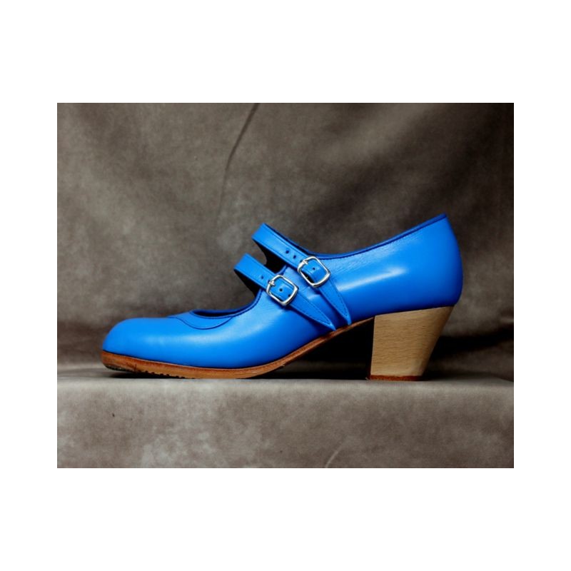 Saeta 38 A Leather Azul Eléctrico Ciubano Barnizado