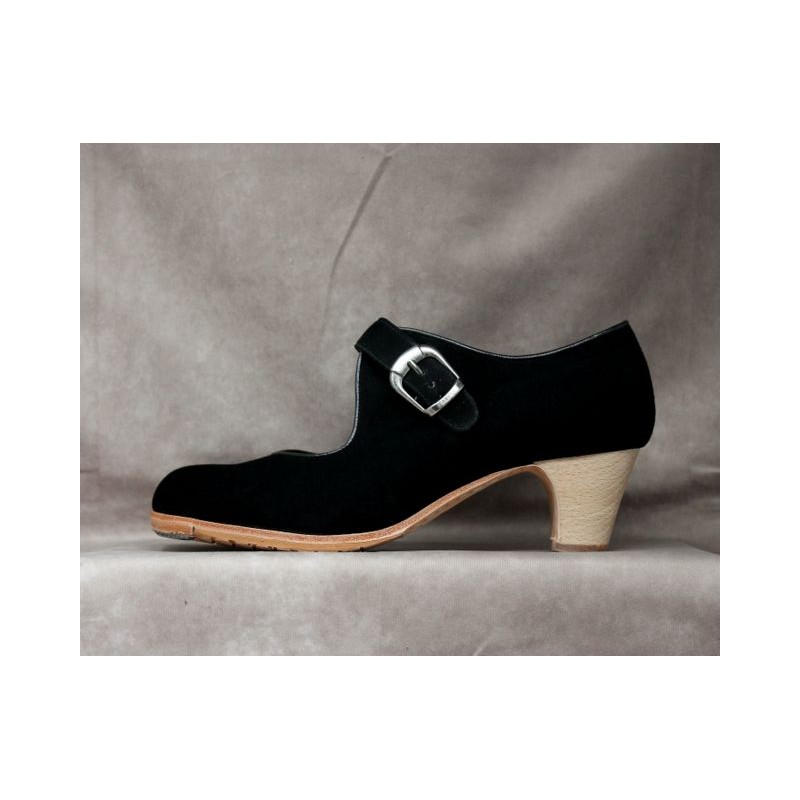Soleá 40,5 A Suede Negro Clásico Barnizado