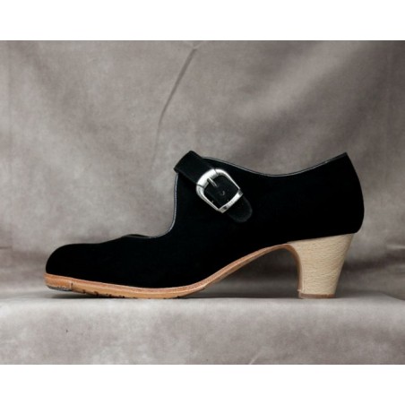 Soleá 40,5 A Suede Negro Clásico Barnizado