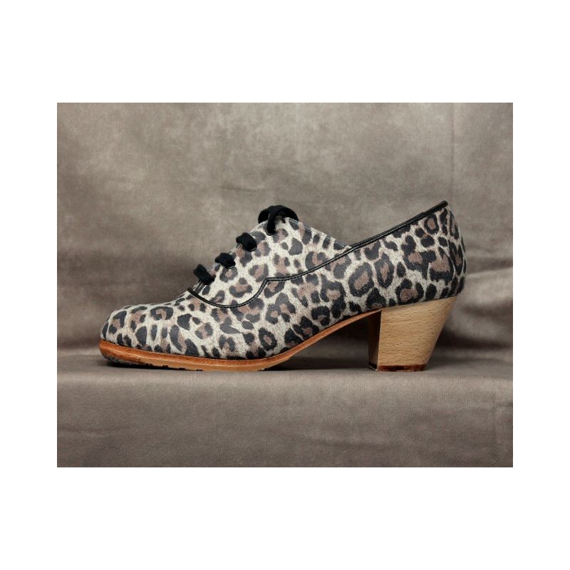 Chapina 37 A Animal Print Cubano Barnizado R. Negro