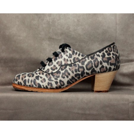 Chapina 37 A Animal Print Cubano Barnizado R. Negro