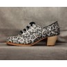 Chapina 37 A Animal Print Cubano Barnizado R. Negro