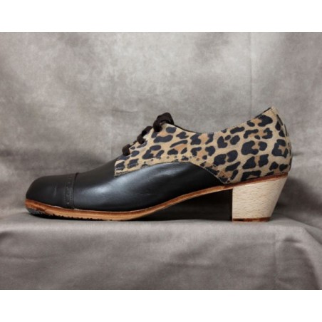 Antonio 44 A Piel Kenia Cubano Barnizado Atrás Animal Print