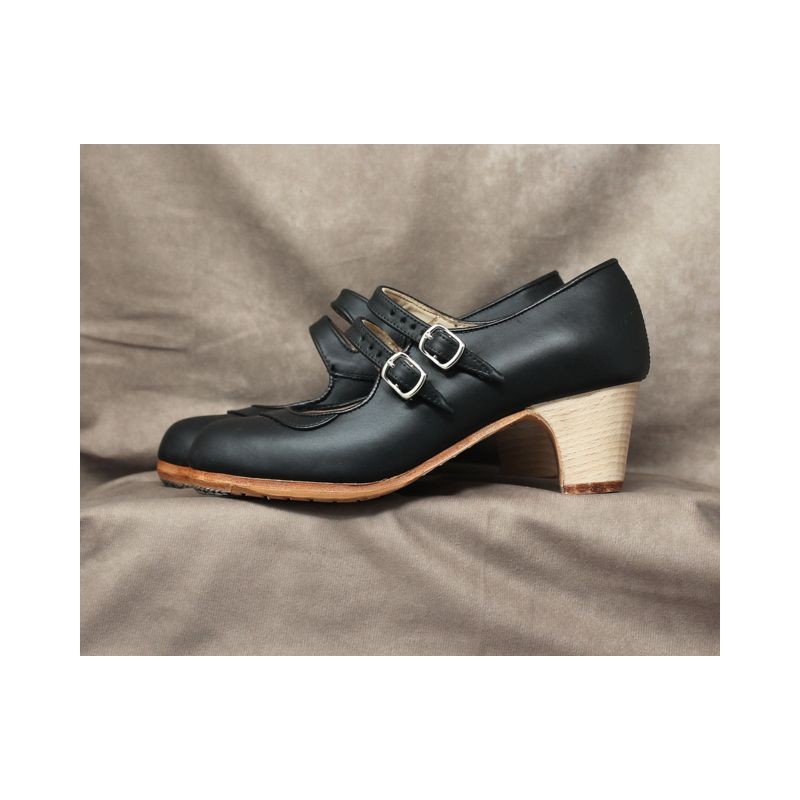 Saeta 34 A Leather Negro Clásico Barnizado
