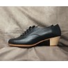 Chapín Hombre 44 A Leather Negro Cubano Barnizado