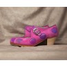 Sevilla 36,5 A Suede Rosa Cubano Barnizado Adorno Fantasía Buganvilla